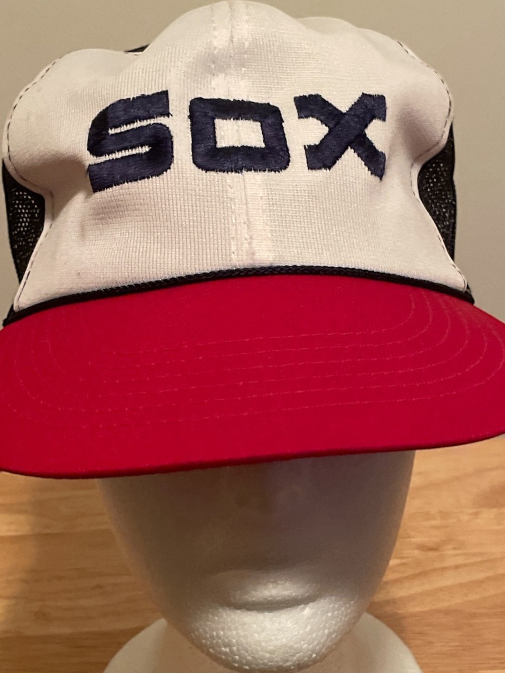 White & Red 'SOX' Trucker Hat